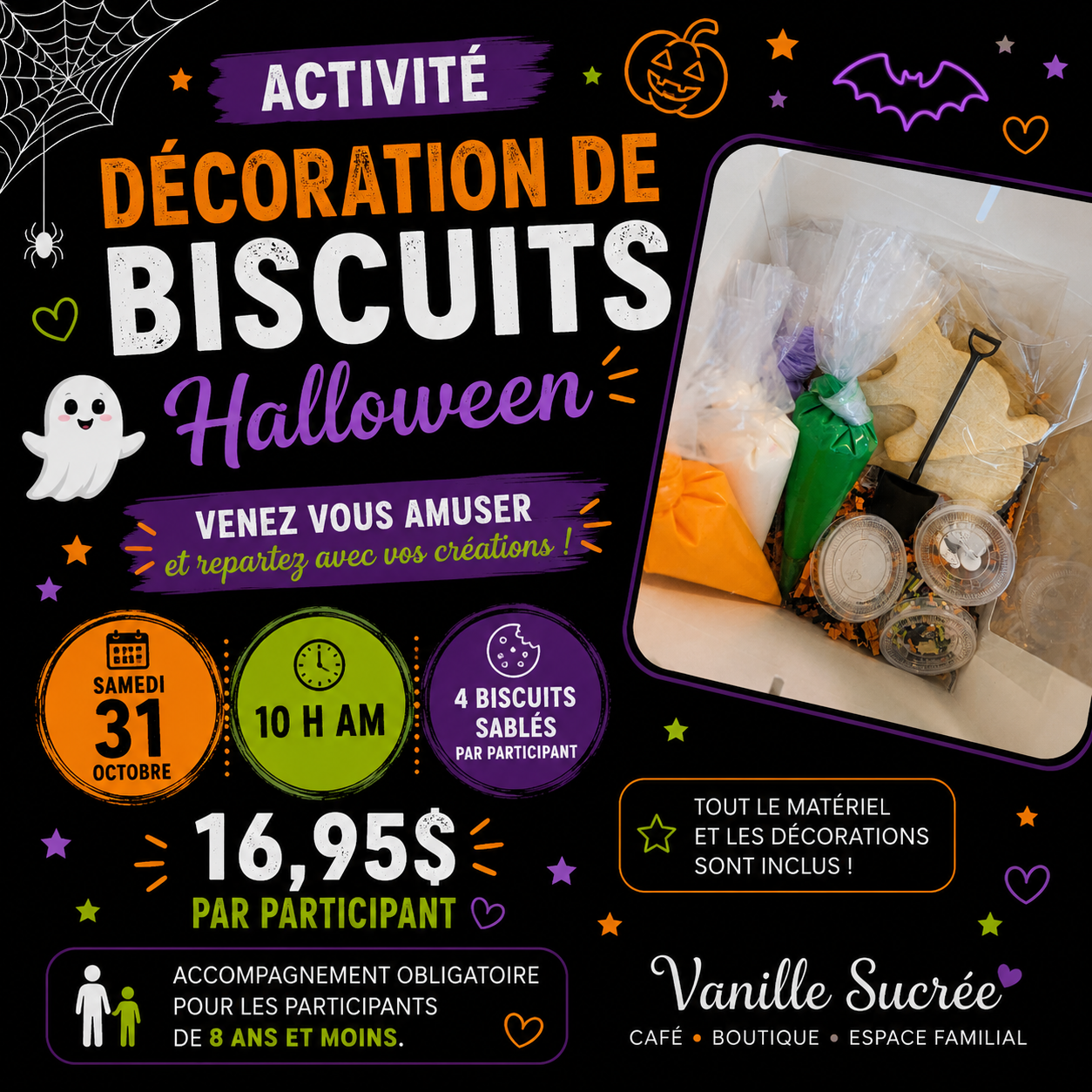 DÉCORATIONS BISCUITS HALLOWEEN | 31 OCTOBRE
