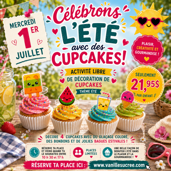 DÉCORATION CUPCAKES | 1 JUILLET