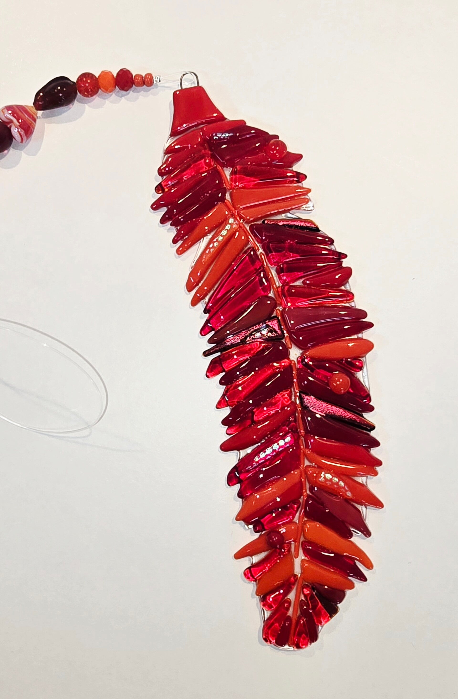Fused Glass Feather