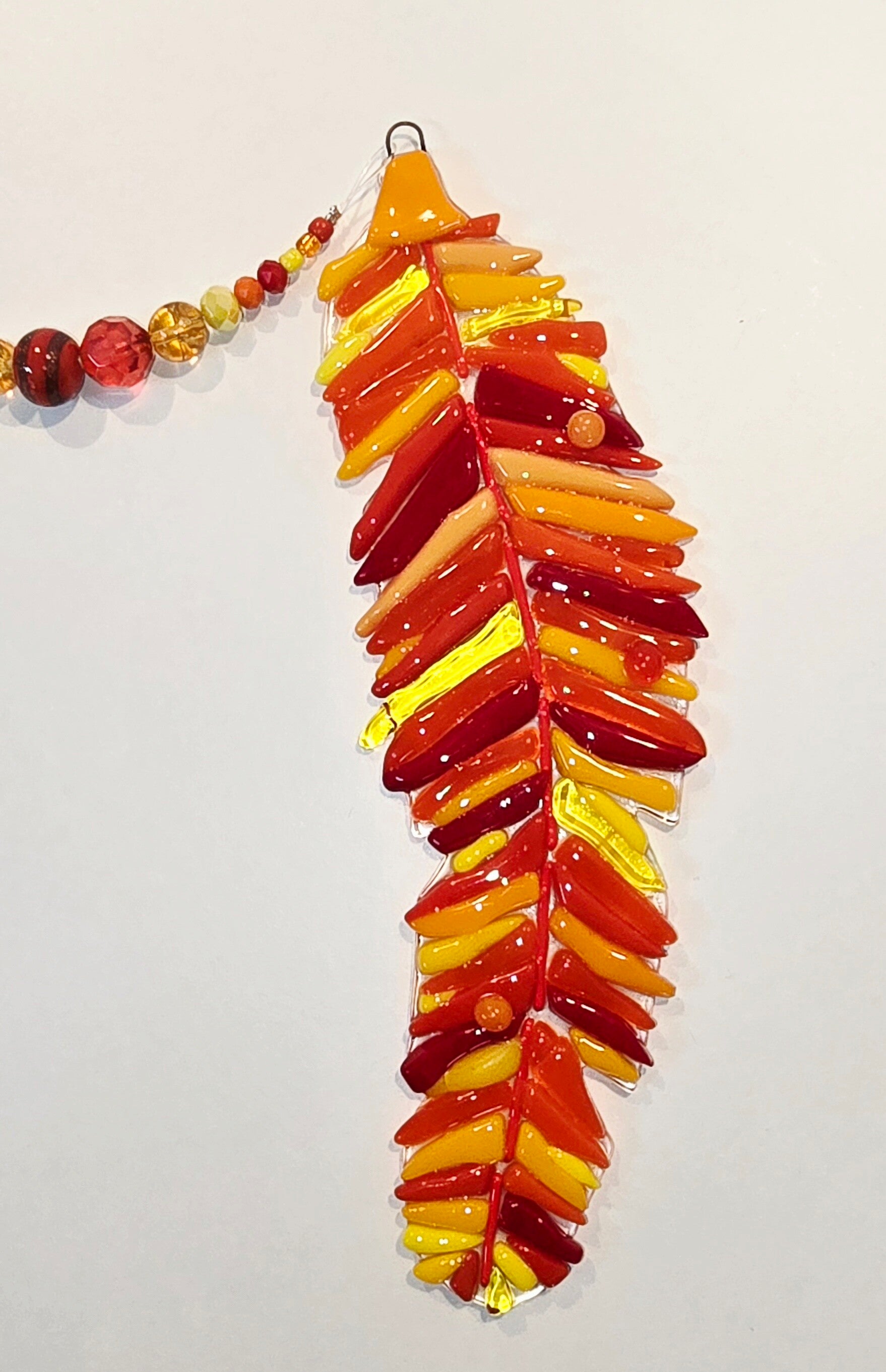 Fused Glass Feather