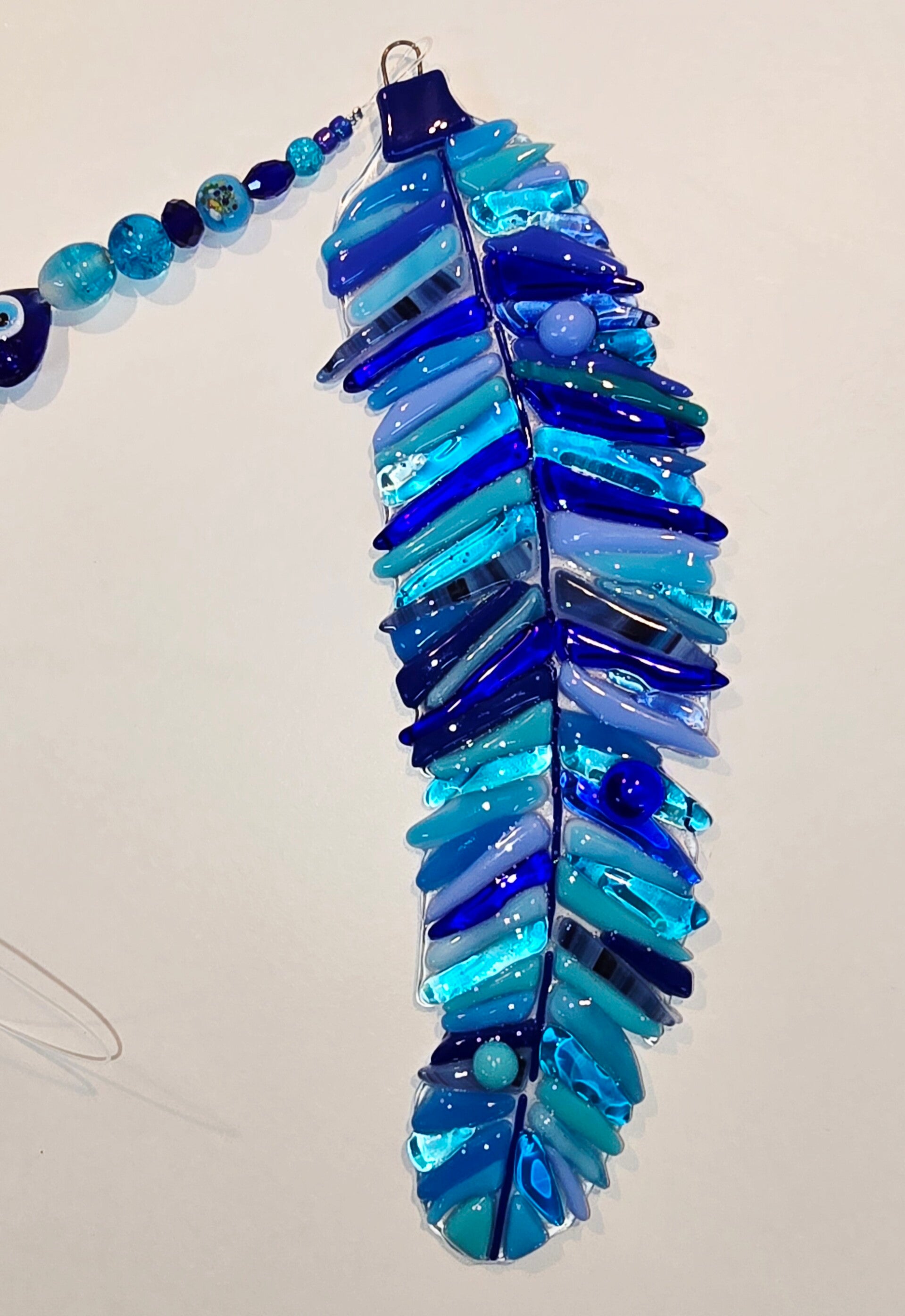 Fused Glass Feather