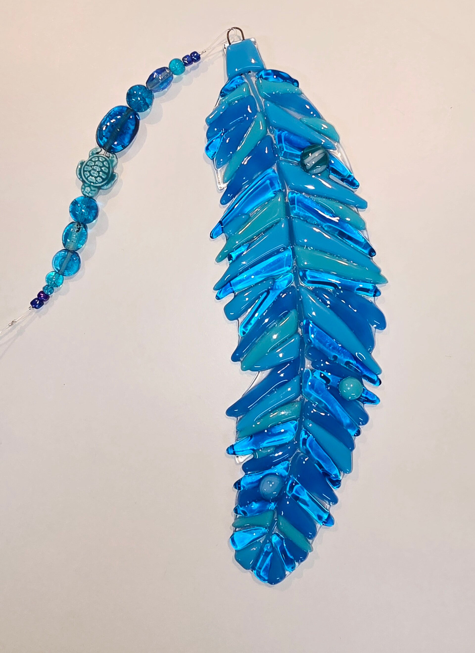 Fused Glass Feather