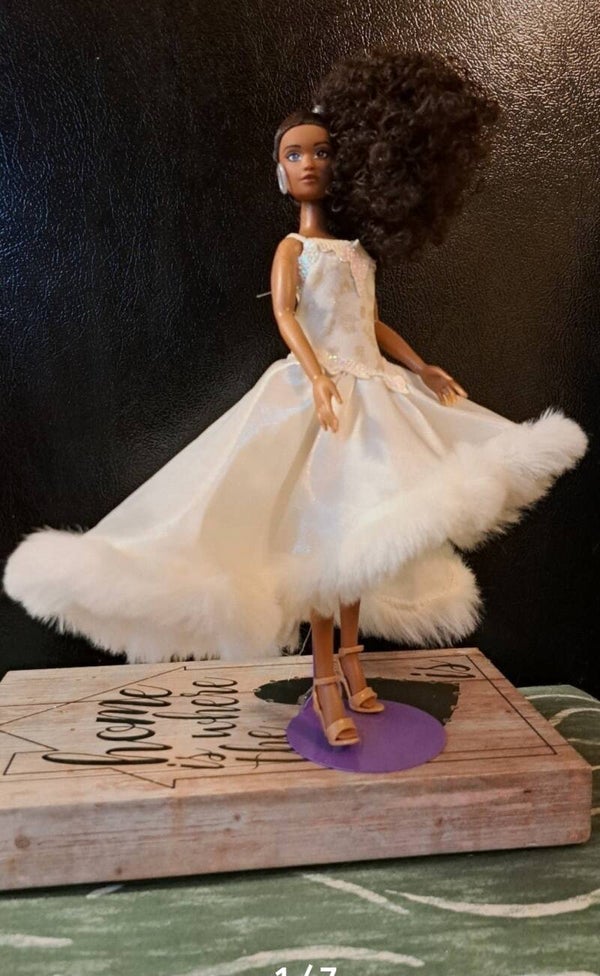 African American Beautiful & Exquisite naturalista re-dressed Barbie