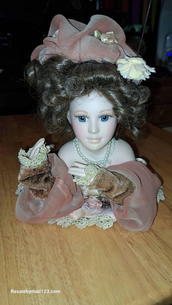 Vintage Victorian Porcelain Doll Head