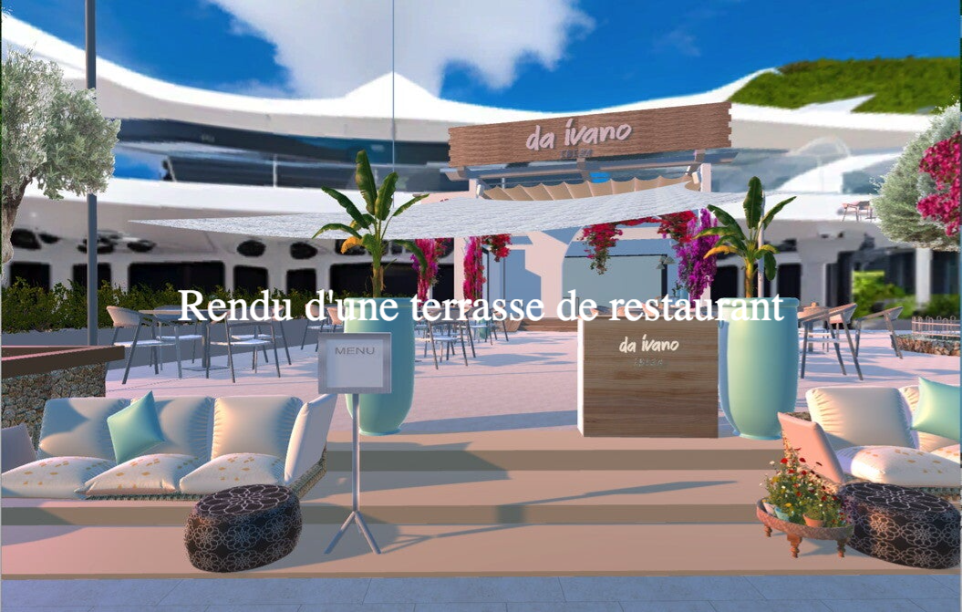 Rendu d'une terrasses de restauran