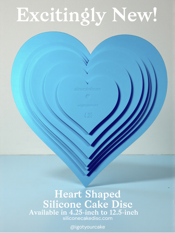Heart Shaped Silicone Cake Disc