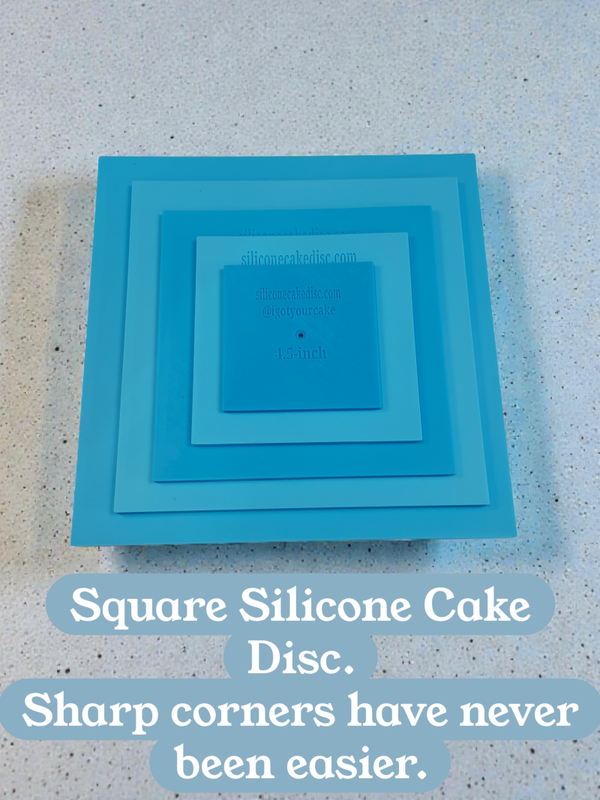 6.5-inch Square silicone cake disc