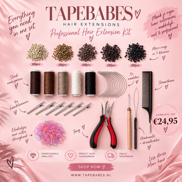 Weft hair extension kit