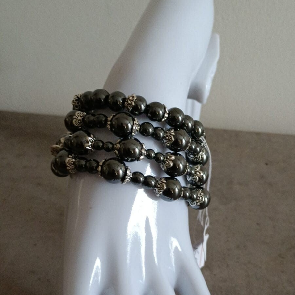 Bracelet noir à l'unité