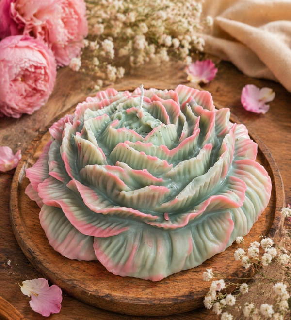 Bougie moulée Pivoine – Édition Fête des Mères - PIVOINE