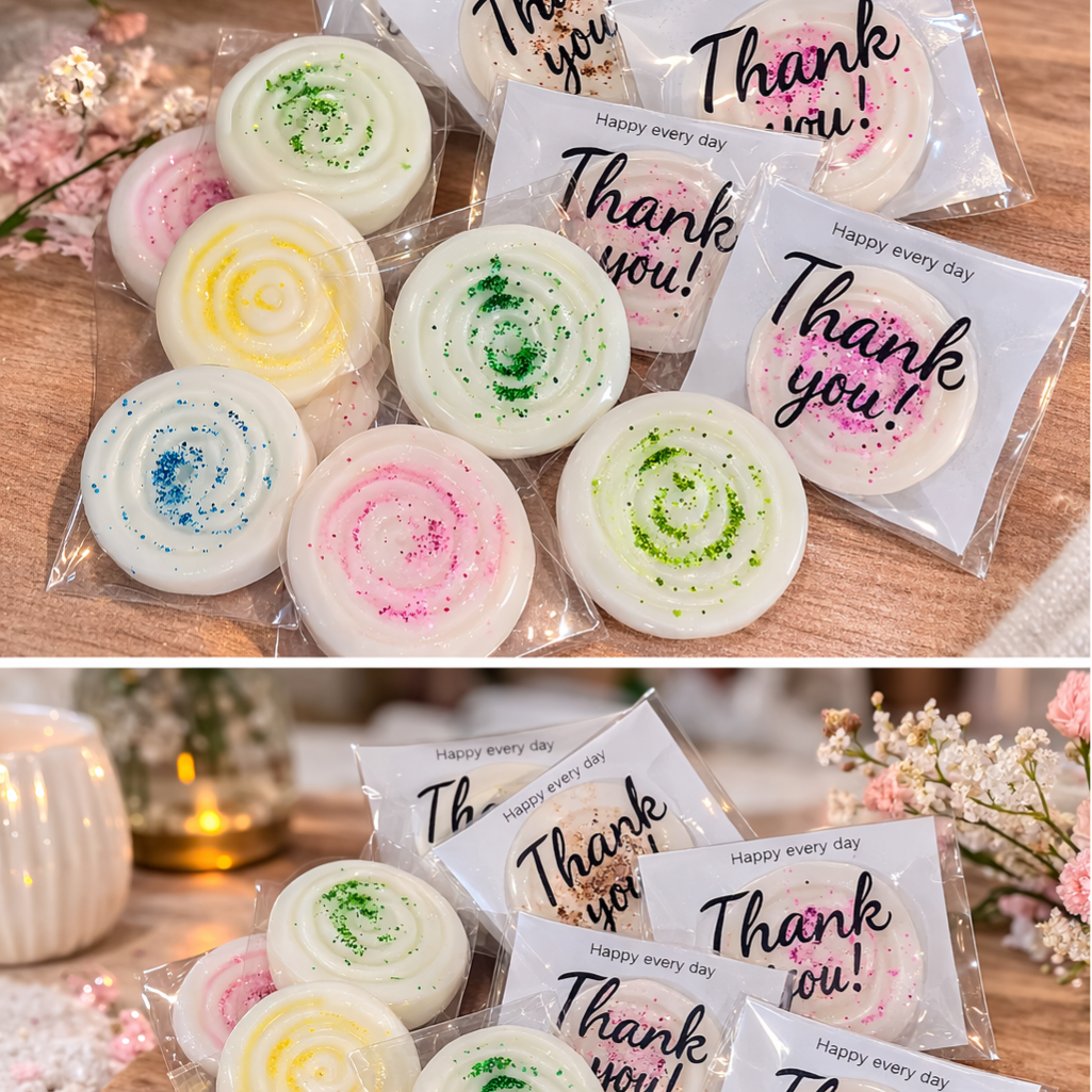 Spirales Scintillantes Fondants parfumés artisanaux sachet de 3