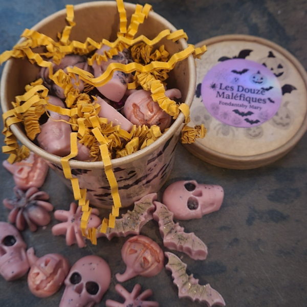 🌑 Les Douze Maléfiques  Fondants parfumés – Collection Halloween