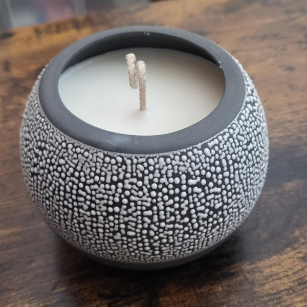 Bougie Parfumée – Épure Minérale Grise "Florale"