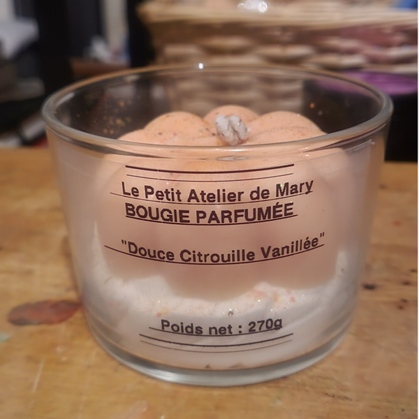 Bougie parfumée – Douce Citrouille Vanillée