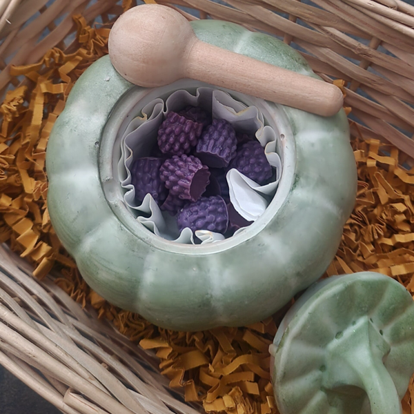 🍂 Pot Citrouille d’Automne – Fondants Framboises Caramel 🍂