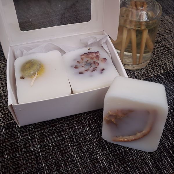 Boite de 2 carrés fondants parfumés