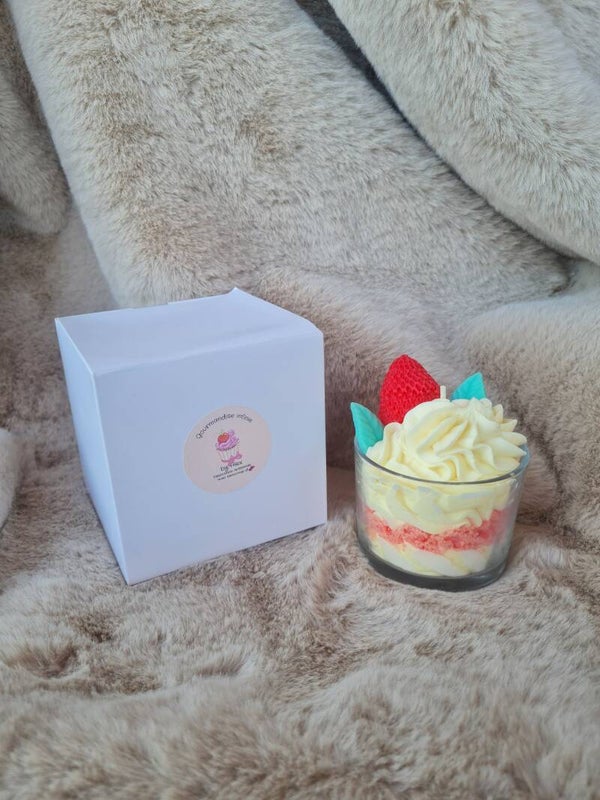 Bougie gourmande Fraise