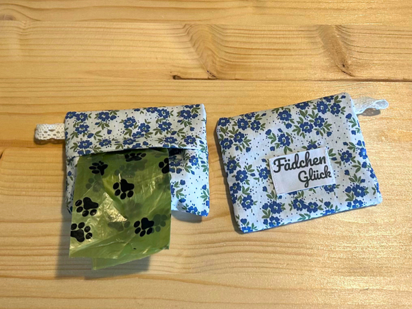 Kotbeutel-Tasche - Scandi-Blumen