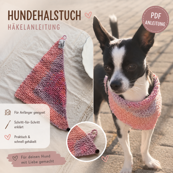 Häkelanleitung Hundehalstuch (PDF)