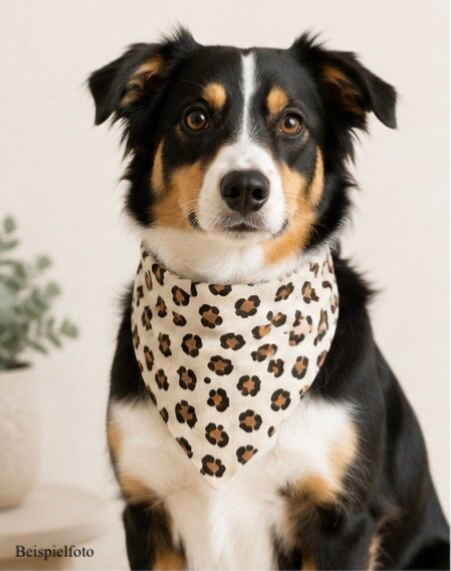 Hundehalstuch im Leo-Style