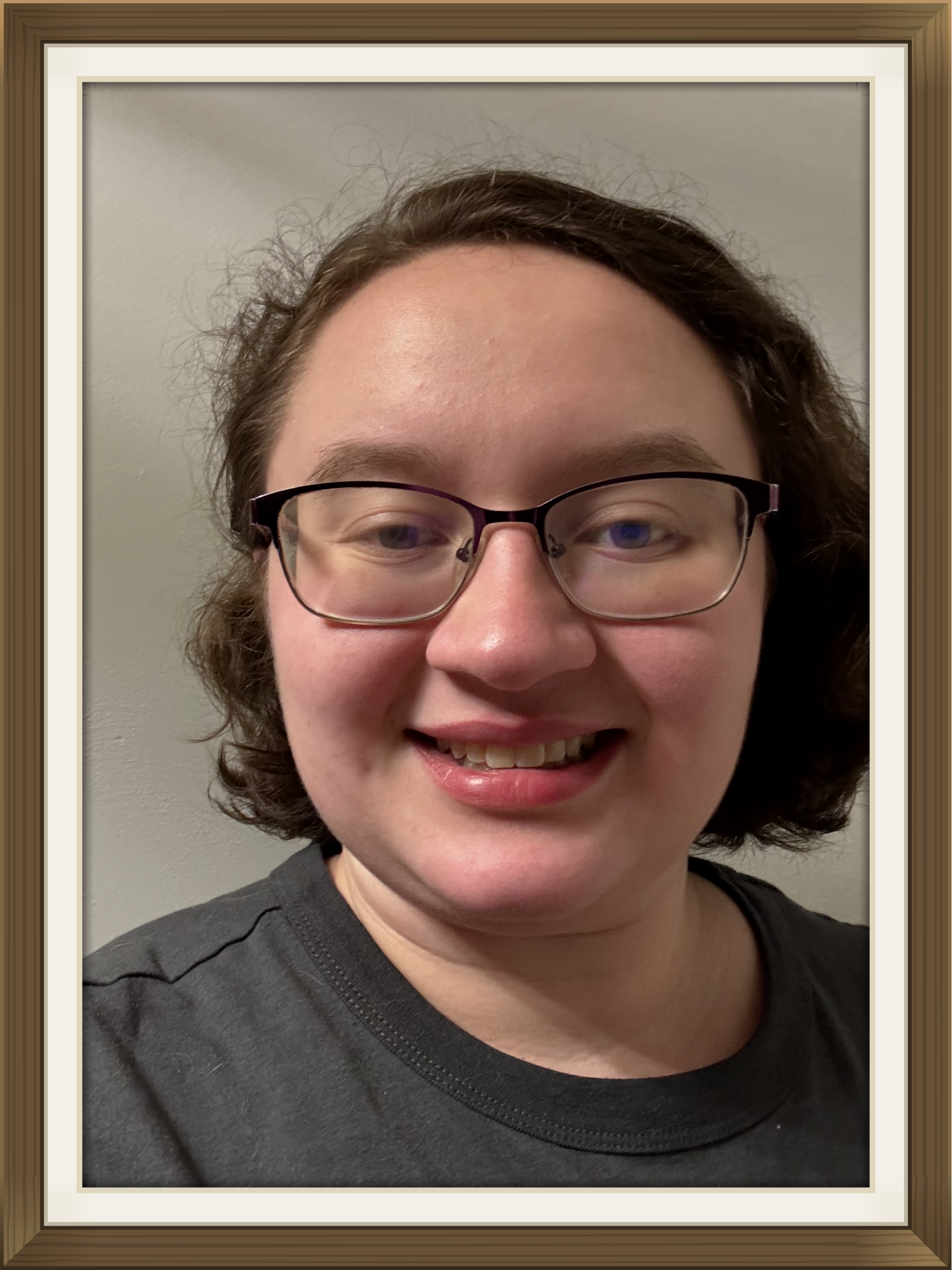 A picture frame of Madison Rea. Edited with Adobe Photoshop.