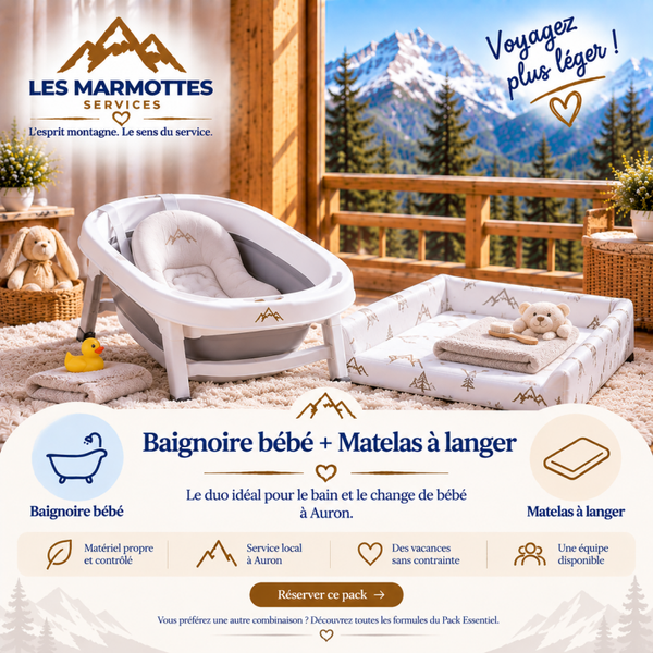 BAIGNOIRE  + MATELAS A LANGER
