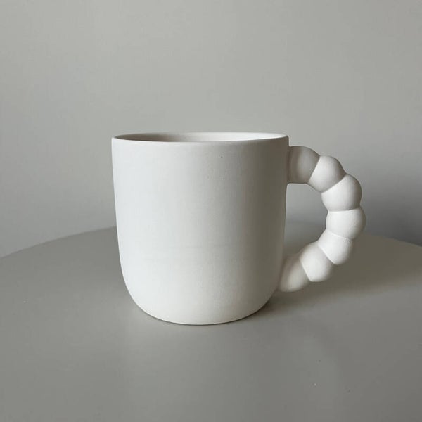 Mok met (kraalvormig)oor - 350 ml