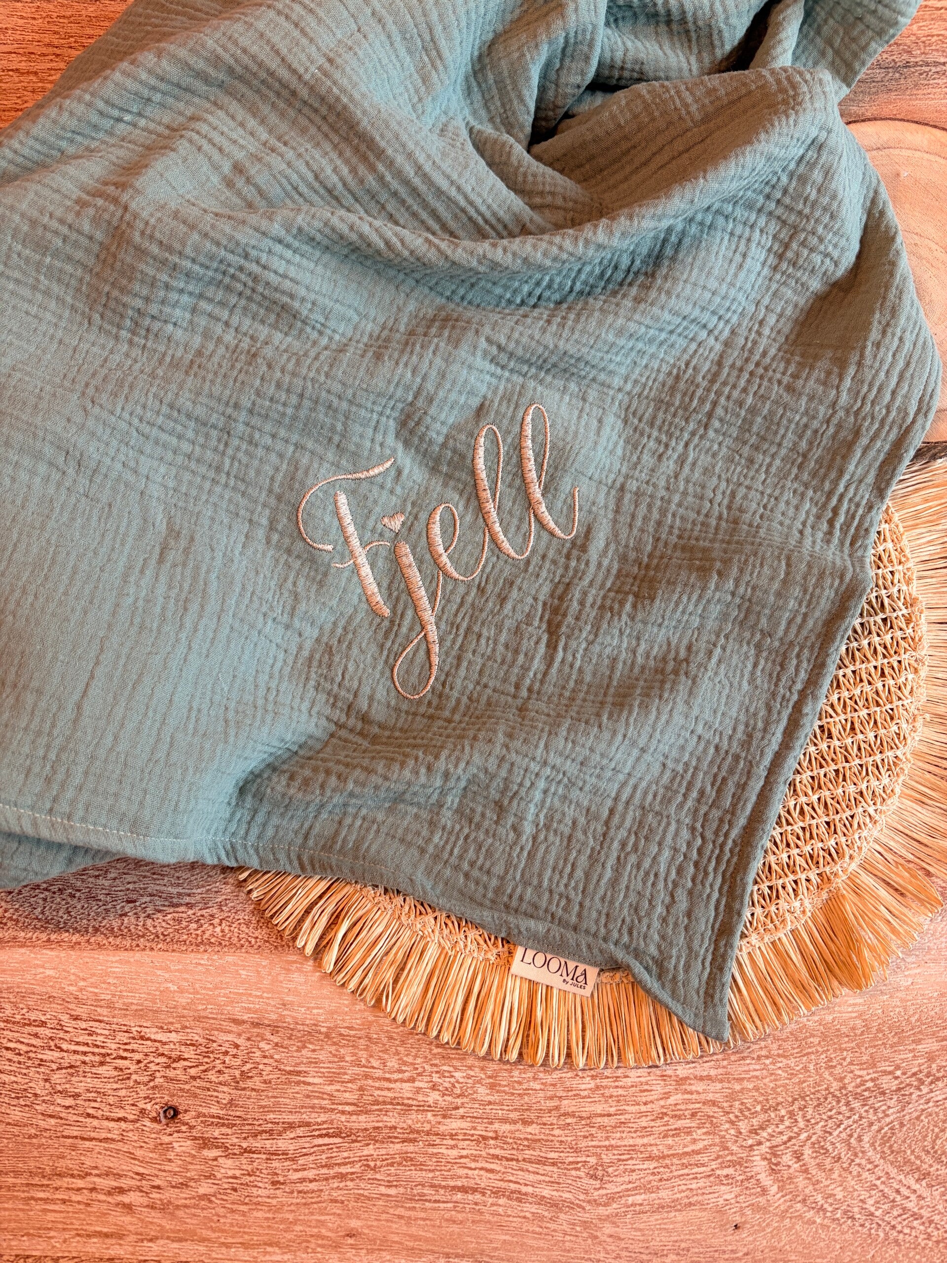 Musselin Babydecke | personalisiert