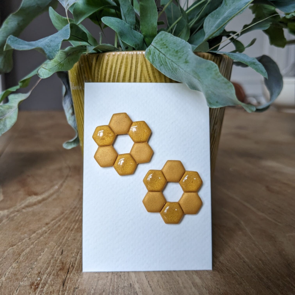 Honeycomb goud