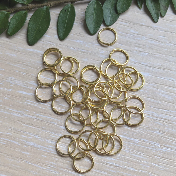 Buigringen kleur: Goud 8 x 0.8 mm 20 paar