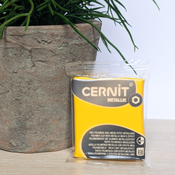 Klei Metallic Geel - 56g