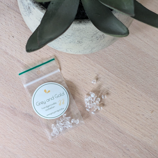 oorbelstopper kunststof 20 stuks