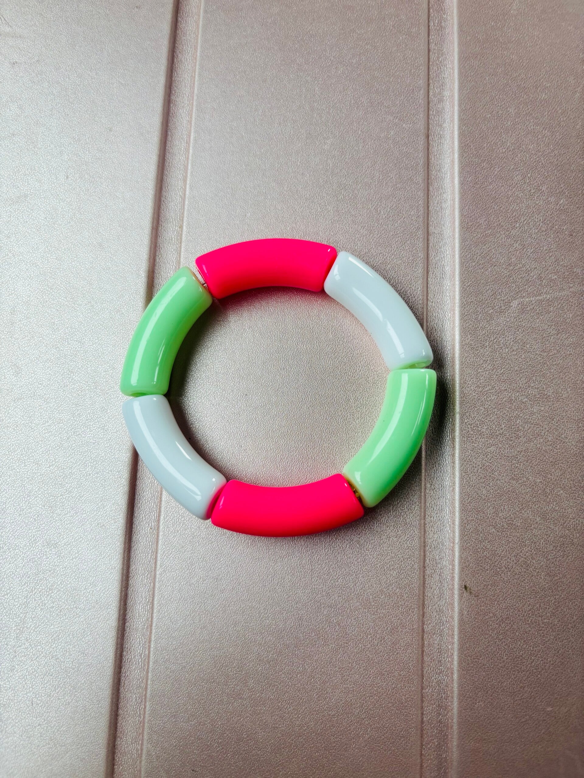 Bracelet perles tube Deux Saison