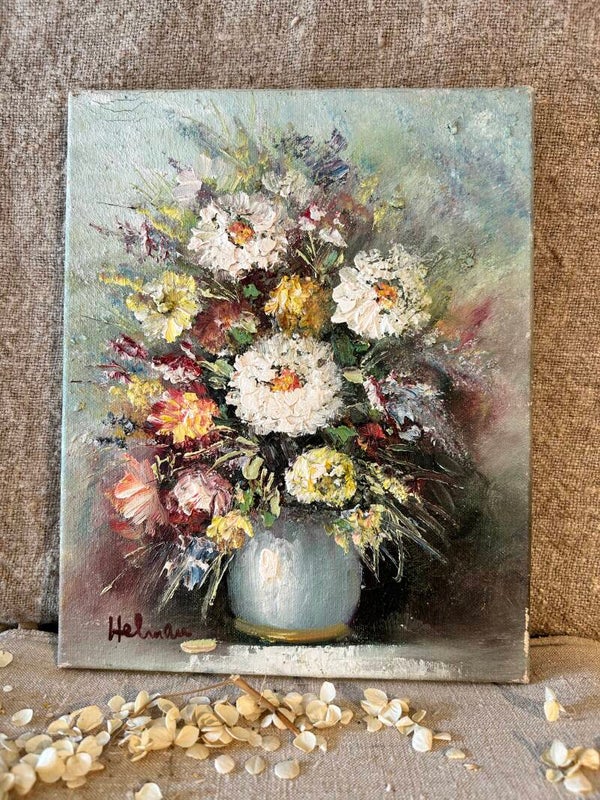 Lief klein bloemenschilderijtje