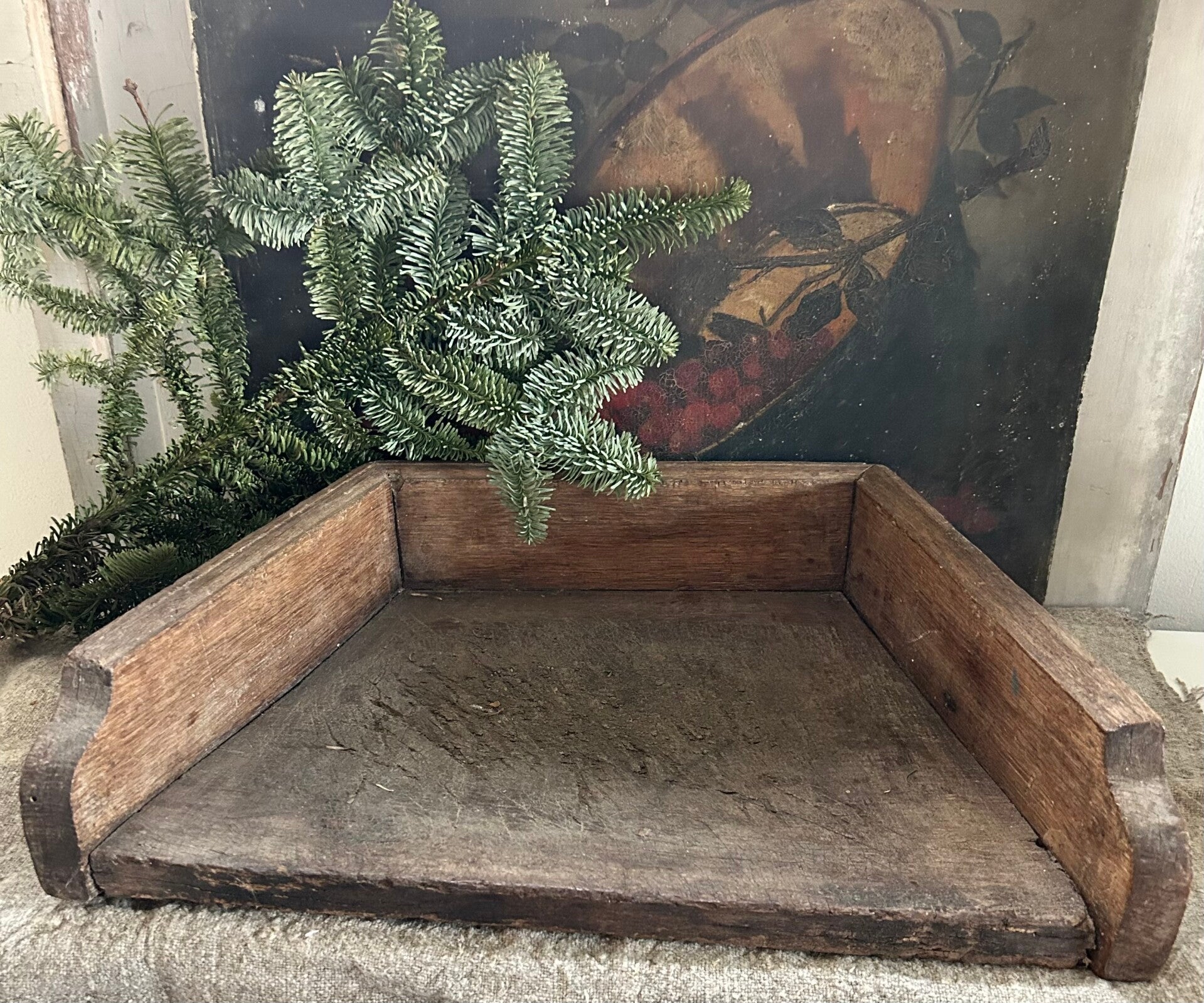 Oude houten snijplank