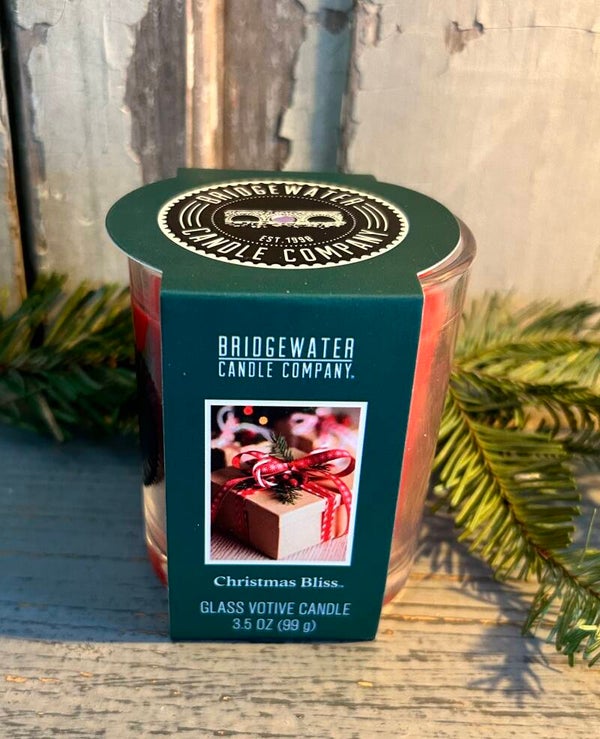 Kaars in glas van Bridgewater, kerstgeur