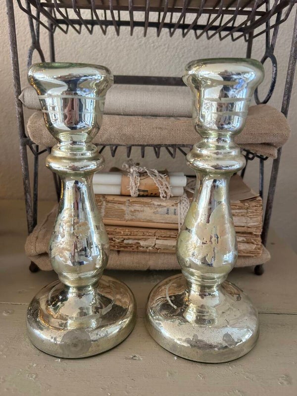 2 Kandelaars Armeluiszilver