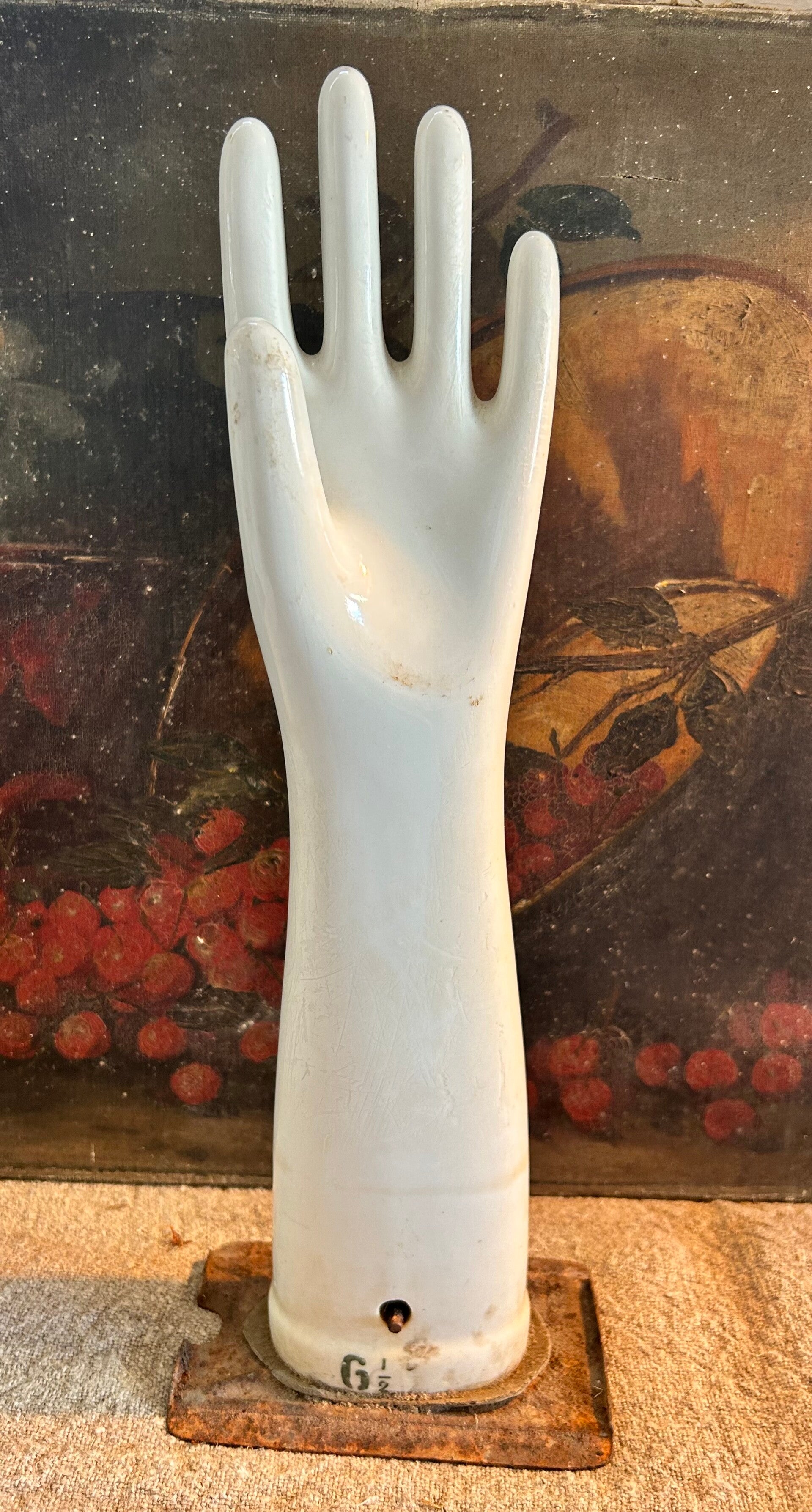 Mal van biscuit handschoen mt 6 1/2