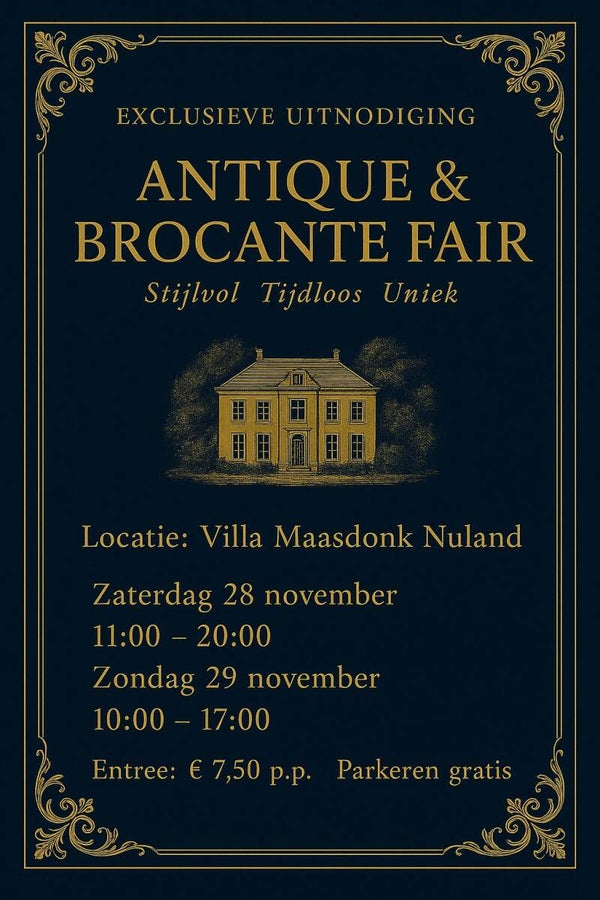 Entree Ticket KERST Fair Villa Maasdonk Nuland Zaterdag 28 november 2026 vanaf 11:00