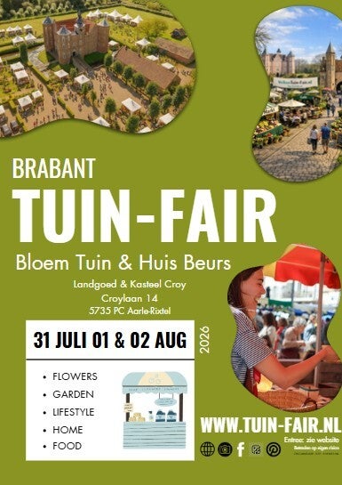 Tuin-Fair Brabant Zondag 02 augustus Dag-Ticket vanaf 10:00 Landgoed Croy