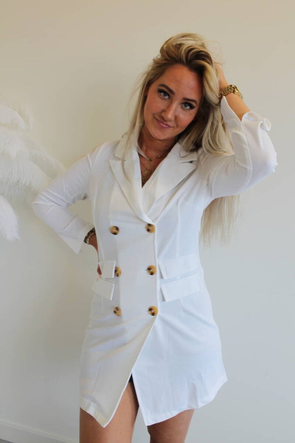 Blazer dress | wit