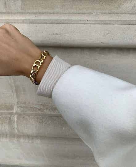 CD Armband  | Roestvrijstalen Gouden Armband