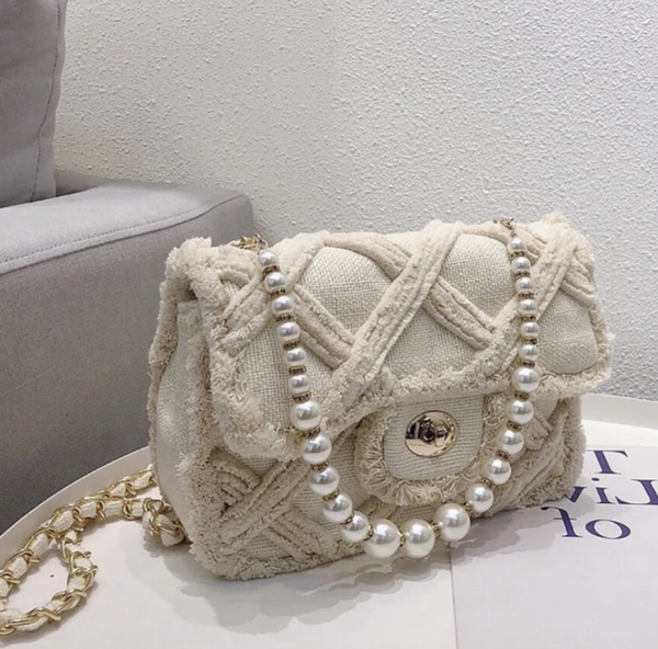 Pearly tas | met twee ceinturen