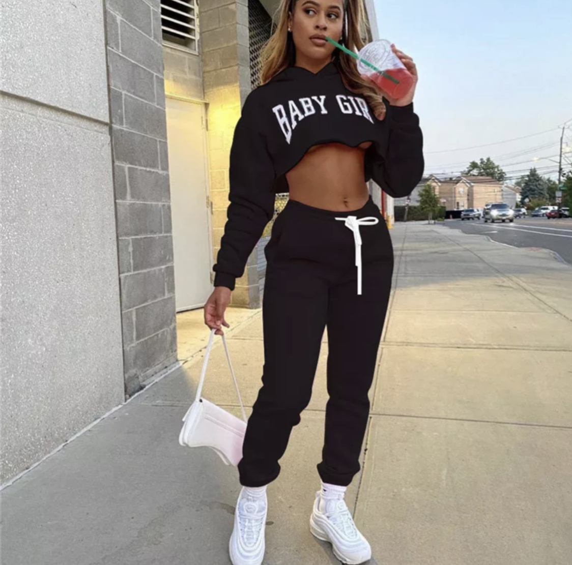 Baby girl set | zwart