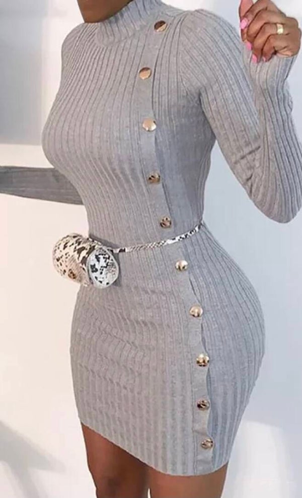 Grijze jurk (sample)