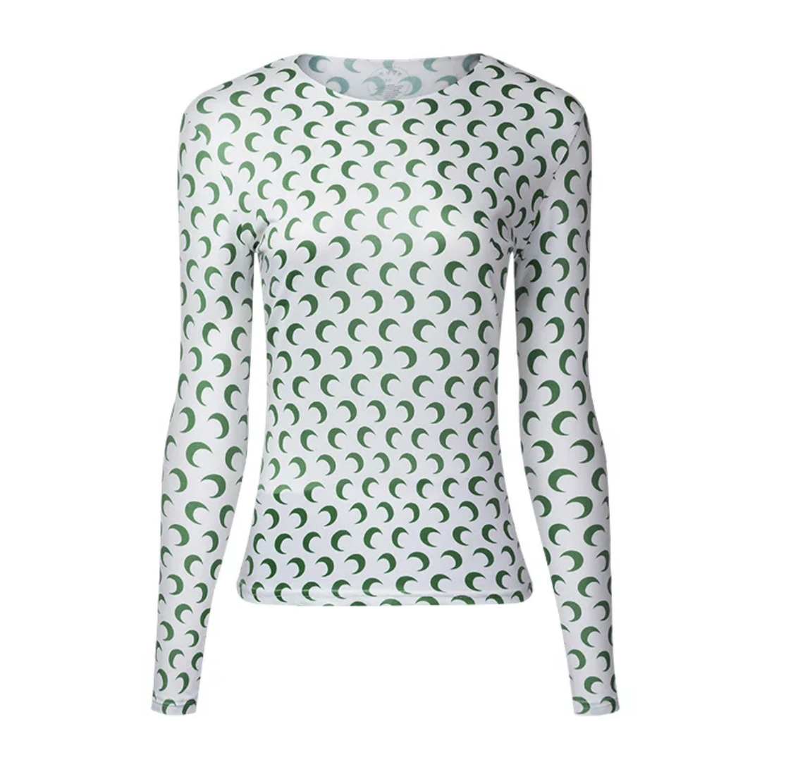 Luna top | groen met lange mouw