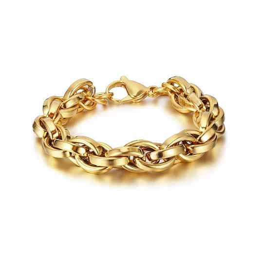 Oval wikkel armband