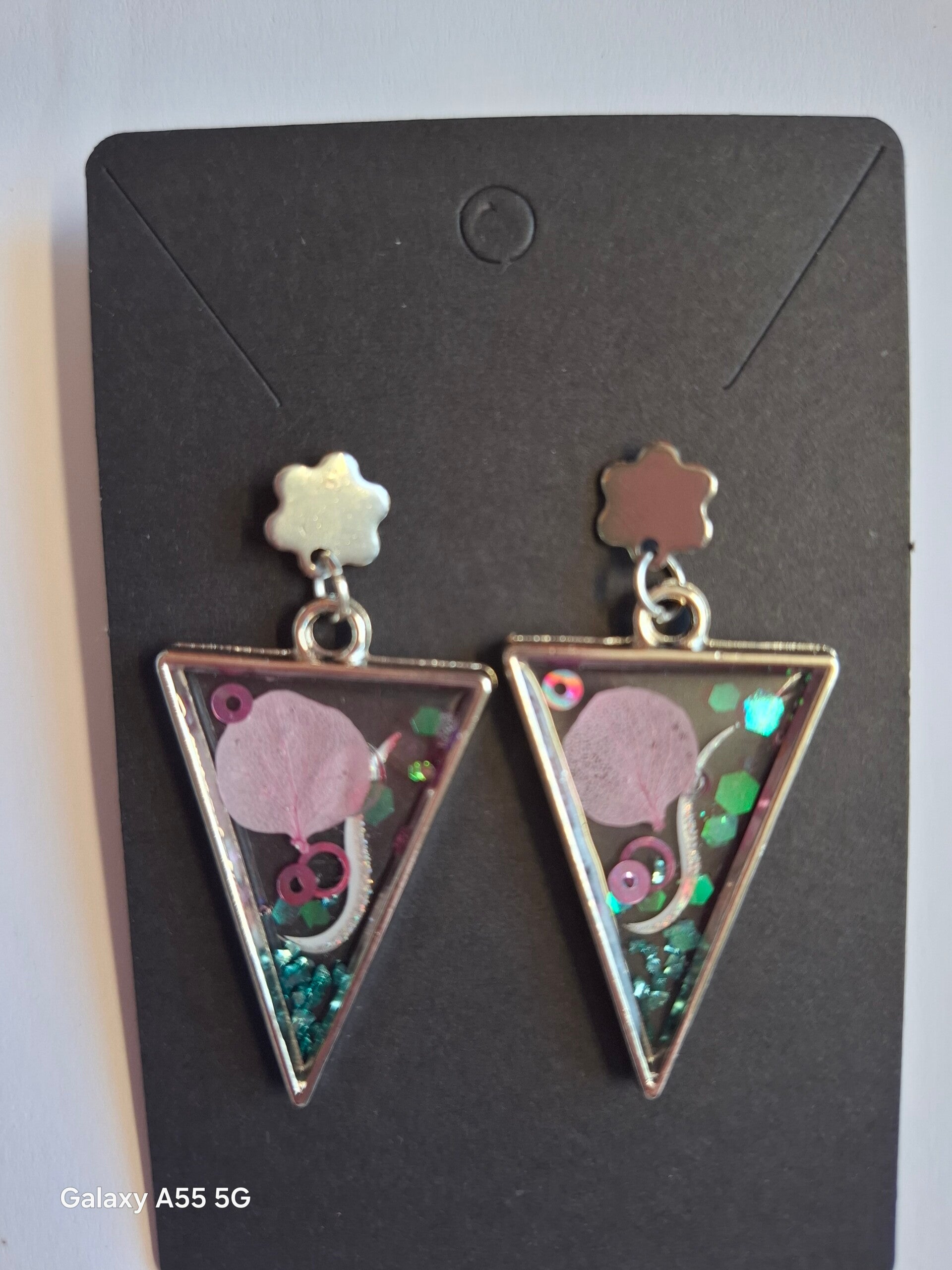 🌸✨ Boucles d’oreilles “Pétales Rosés” ✨🌸