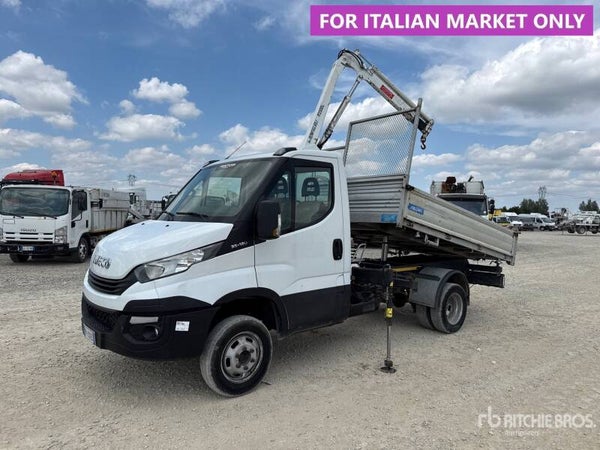 Iveco Daily 35-120 Autocarro ribaltabile con gru
