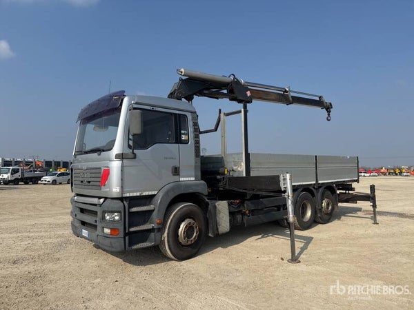 1989 Fassi 220T23 10900 kg on 2002 MAN TG460A 6x2 Autocarro cassone fisso con gru